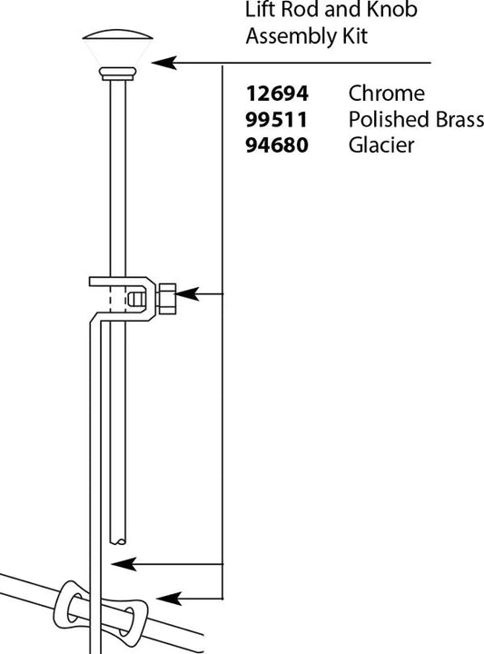 Moen Lift Rod and Knob Assembly Kit