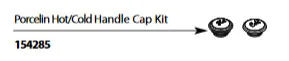 Weymouth Hot and Cold Handle Cap Kit