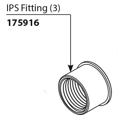 Commercial Parts and Accessories IPS Fitting (Package Of 3)
