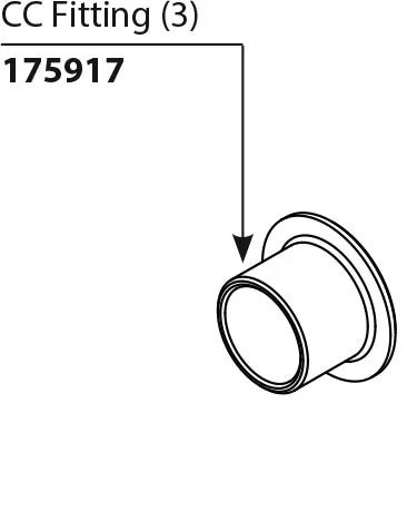 Commercial Parts and Accessories CC Fitting (Package Of 3)