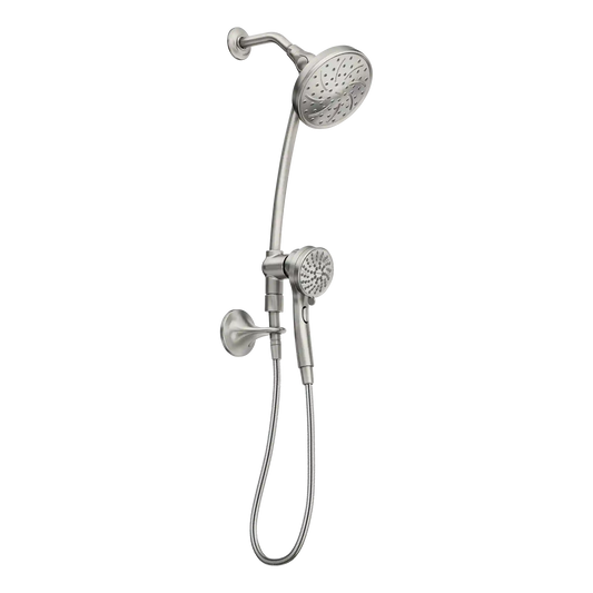 Attract Six-Function 3.75" Diameter Spray Head Standard with Handshower