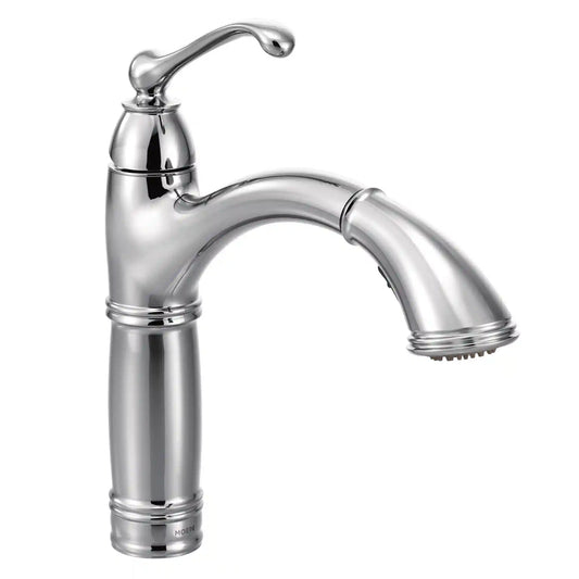 Brookshire One-Handle High Arc Pullout Kitchen Faucet