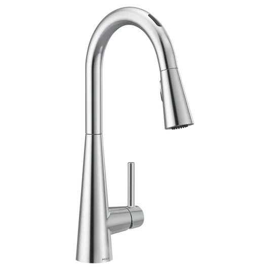 Sleek Smart Faucet Voice Control One-Handle High Arc Pulldown Kitchen Faucet