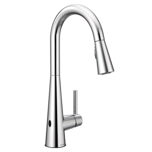 Sleek MotionSense Wave One-Handle High Arc Single Sensor Pulldown Kitchen Faucet
