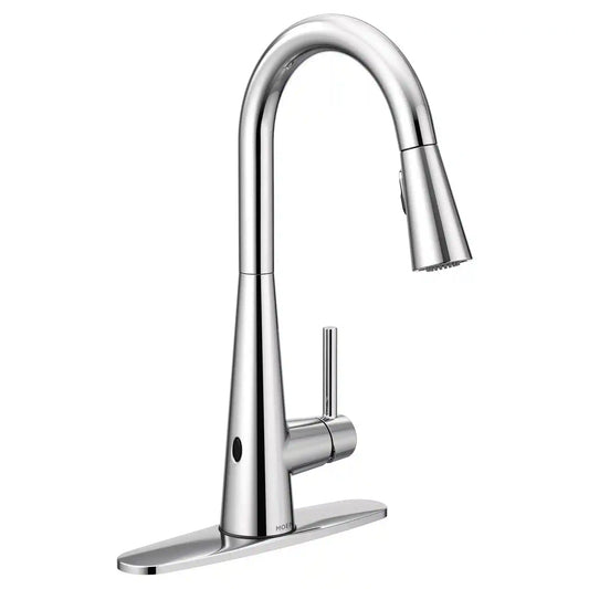 Sleek MotionSense Wave One-Handle High Arc Single Sensor Pulldown Kitchen Faucet