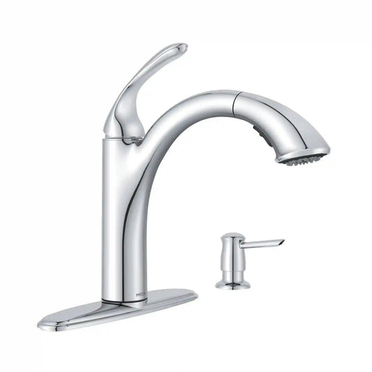 Kinzel One-Handle Low Arc Pullout Kitchen Faucet