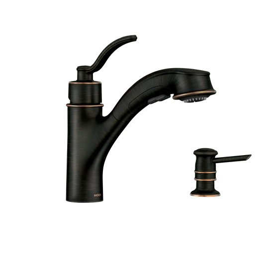 Marbrook One-Handle High Arc Pullout Kitchen Faucet
