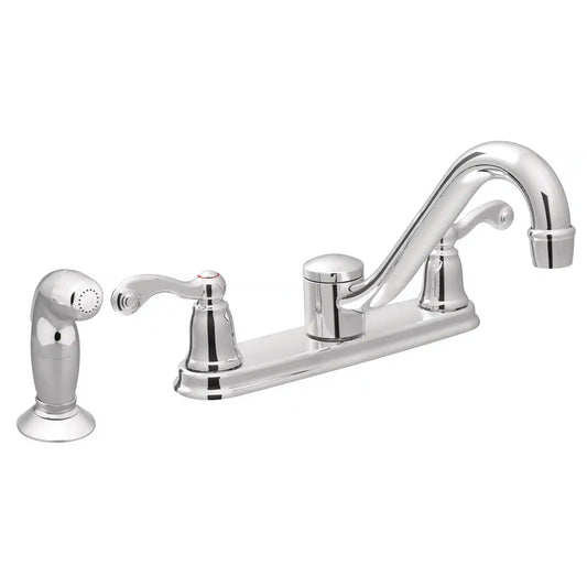 Moen Touch Control Two-Handle Low Arc Kitchen Faucet