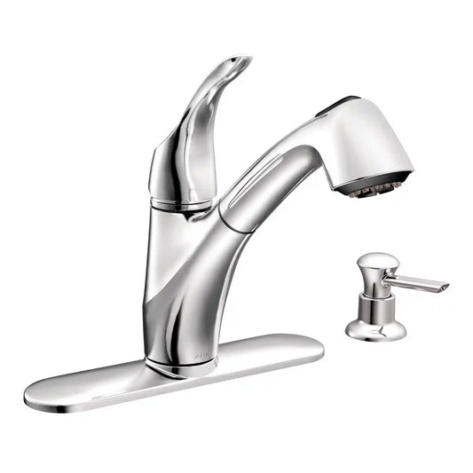 Torrance One-Handle Low Arc Pullout Kitchen Faucet