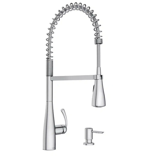 Essie One-Handle High Arc Pre-Rinse Spring Pulldown Kitchen Faucet