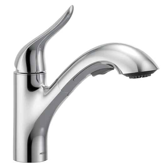 Koa One-Handle Low Arc Pullout Kitchen Faucet