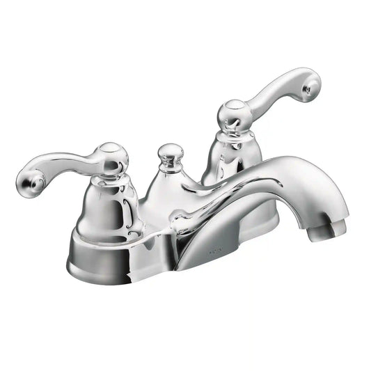 Traditional Two-Handle Low Arc Bathroom Faucet