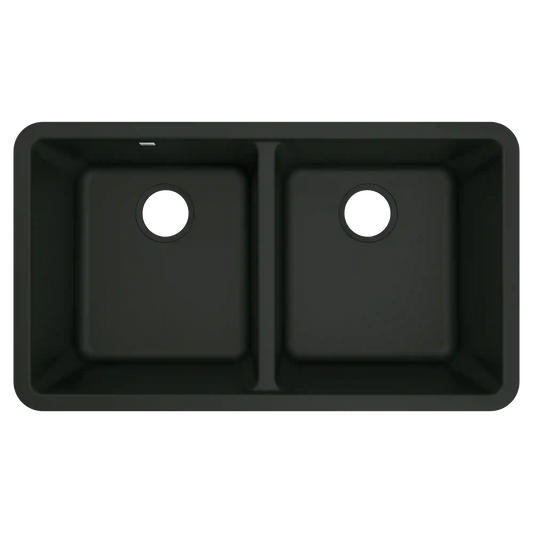 Host 33" Granite Undermount Double Bowl Sink