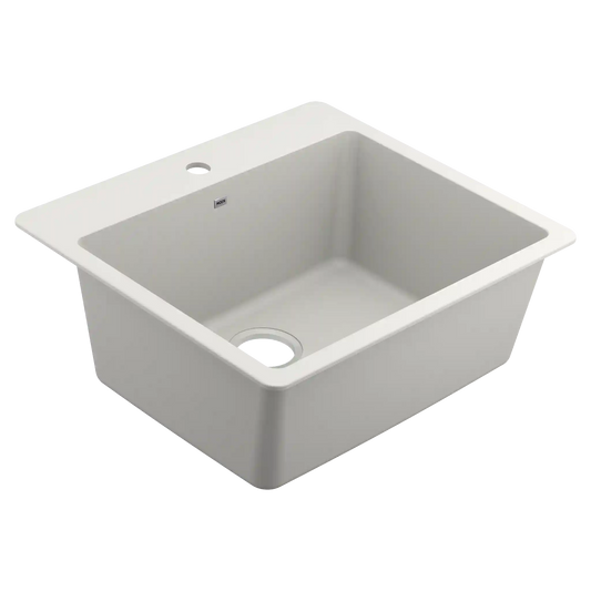 Host 25" Granite Dual Mount Single Bowl Sink
