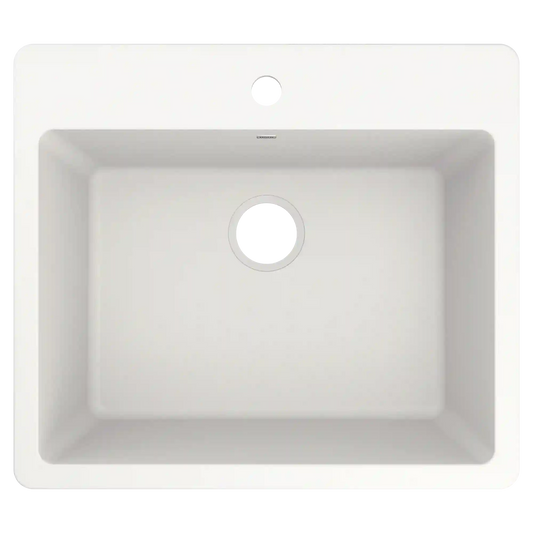Host 25" Granite Dual Mount Single Bowl Sink
