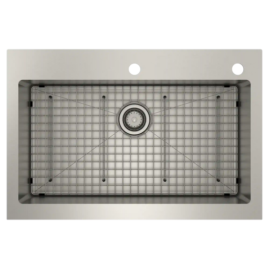 Prep 33" Steel Dual Mount Apron Front Single Bowl Sink