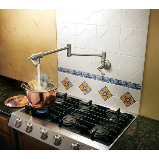 Traditional Two-Handle Pot Filler Kitchen Faucet