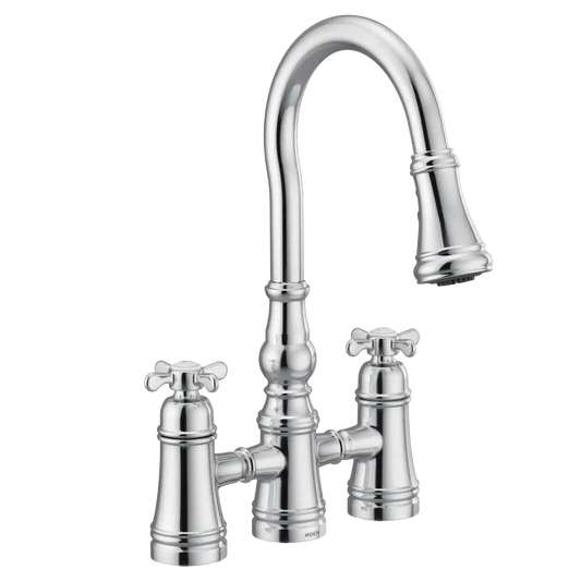 Weymouth Two-Handle High Arc Pulldown Kitchen Faucet