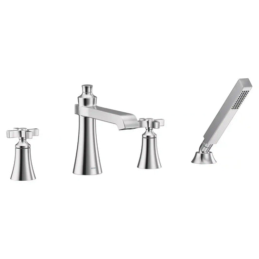 Flara Two-Handle High Arc Roman Tub Faucet