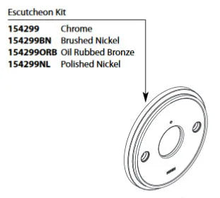 Weymouth Wall Escutcheon and Gasket