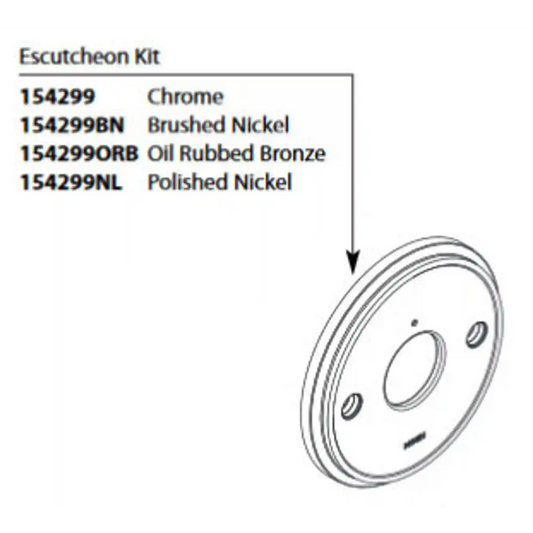 Weymouth Wall Escutcheon and Gasket