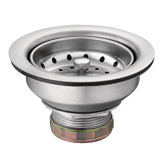 Moen Steel Drop-In Basket Strainer with Drain Assembly 3-1/2"