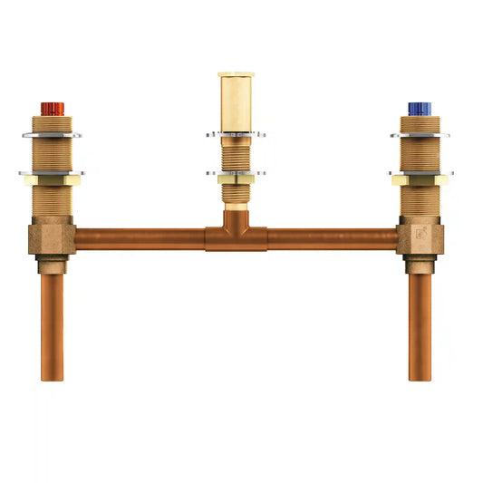 M-Pact Two Handle Roman Tub Valve 10" Center 1/2" CC Connection