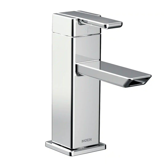90 Degree One-Handle Low Arc Bathroom Faucet