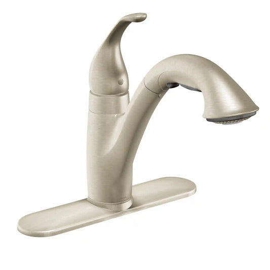 Camerist One-Handle Low Arc Pullout Kitchen Faucet