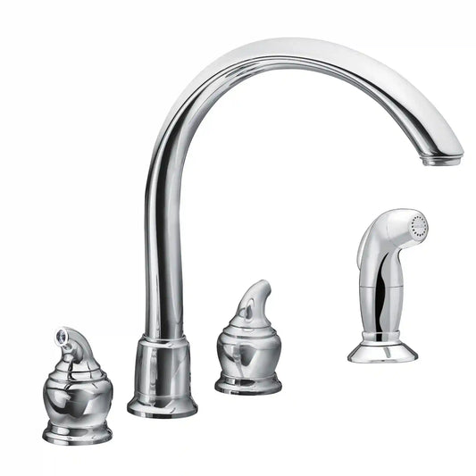 Monticello Two-Handle High Arc Kitchen Faucet