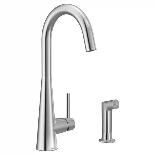 Sleek One-Handle High Arc Pulldown Kitchen Faucet