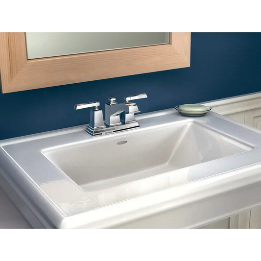 Boardwalk Two-Handle Low Arc Bathroom Faucet
