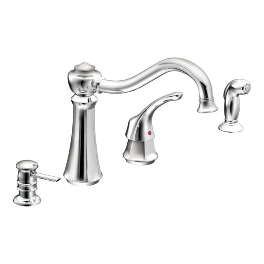 Traditional One-Handle High Arc Kitchen Faucet