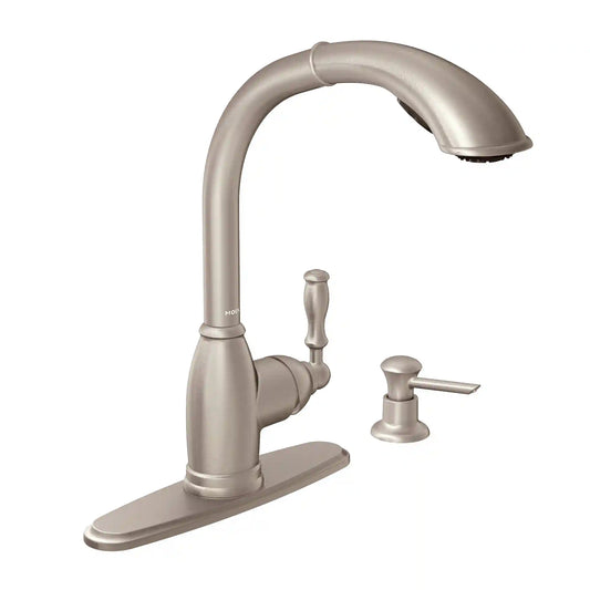 Sage One-Handle High Arc Pullout Kitchen Faucet
