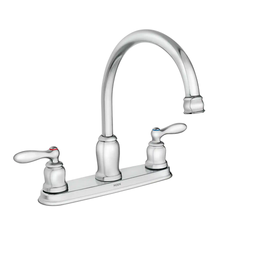 Caldwell Two-Handle Low Arc Kitchen Faucet