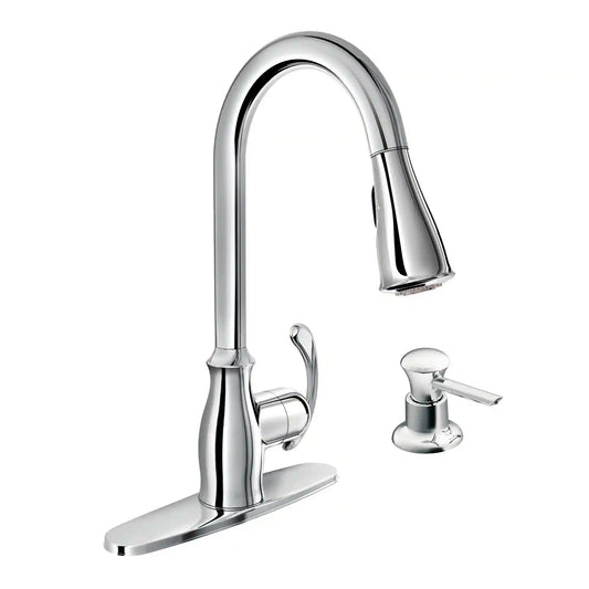 Kipton One-Handle High Arc Pulldown Kitchen Faucet