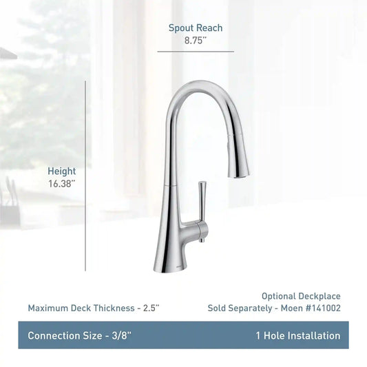 Kurv One-Handle High Arc Pulldown Kitchen Faucet