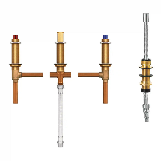 M-Pact Roman Tub with Diverter Adjustable 1/2" CC Connection