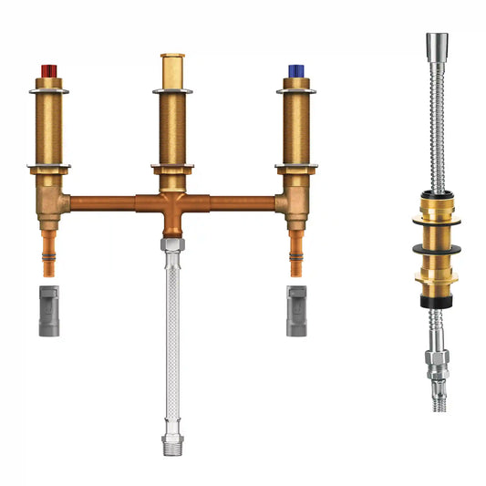 Moen Roman Tub with Shower Diverter 10" Centers 1/2" Pex with 1/2" Cpvc Adapters
