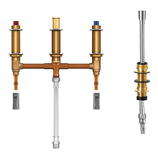 Moen Roman Tub with Shower Diverter 10" Centers 1/2" Pex with 1/2" Cpvc Adapters