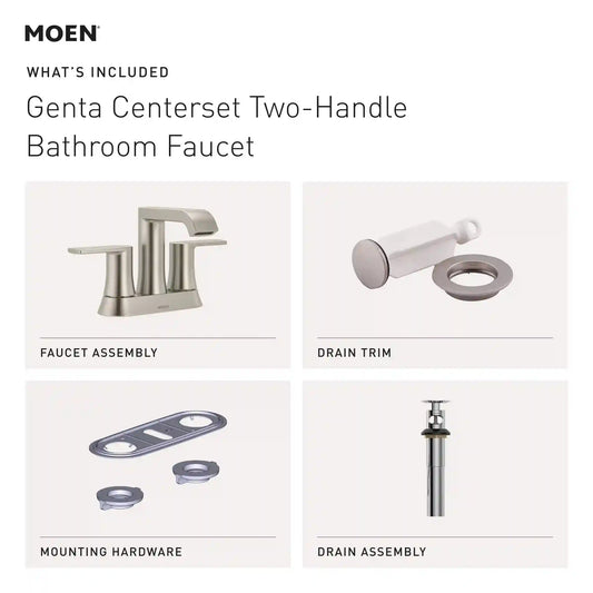 Genta Two-Handle High Arc Bathroom Faucet