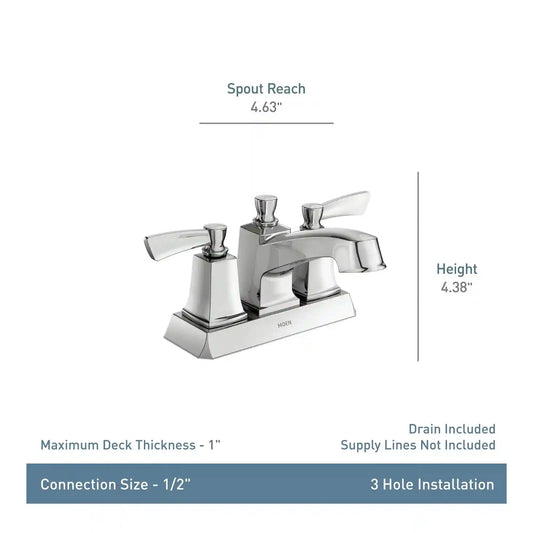 Conway Two-Handle Low Arc Bathroom Faucet