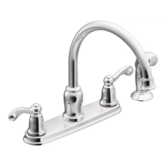 Traditional Two-Handle High Arc Kitchen Faucet