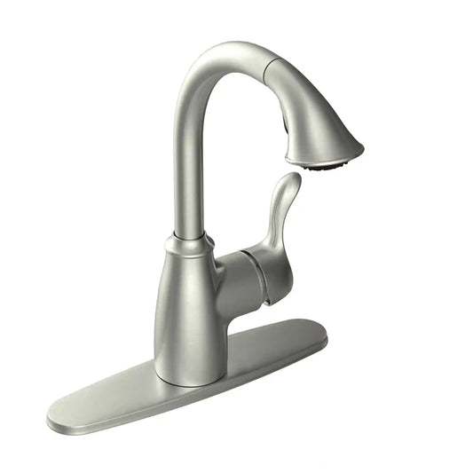 Finley One-Handle High Arc Pullout Kitchen Faucet