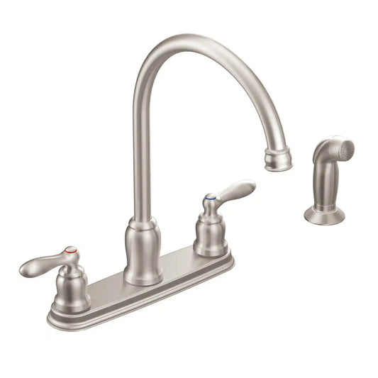 Caldwell Two-Handle High Arc Kitchen Faucet
