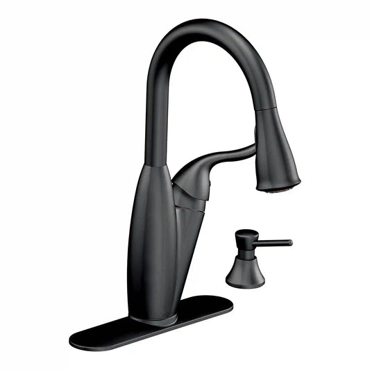 Solidad Chrome one-handle high arc pulldown kitchen faucet