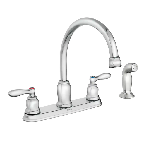 Caldwell Two-Handle High Arc Kitchen Faucet