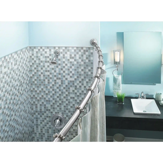 Moen Curved Shower Rods Adjustable Double Curved Shower Rod