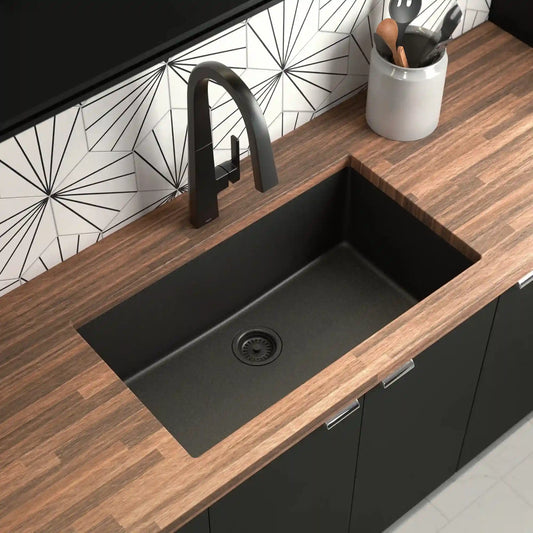 Host 33" Granite Undermount Single Bowl Sink