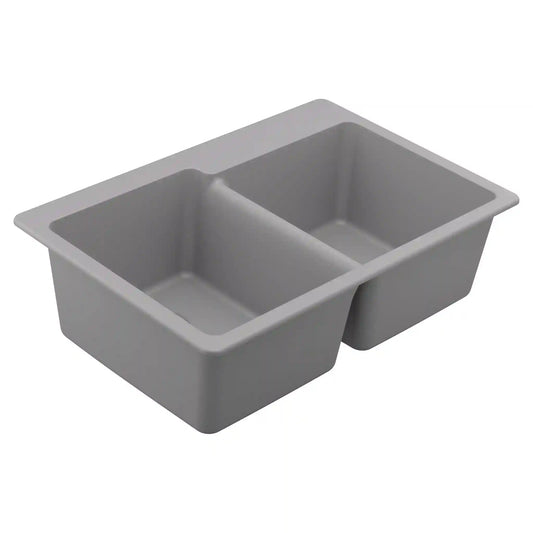 Granite Series Double Bowl Undermount Or Drop In Sink